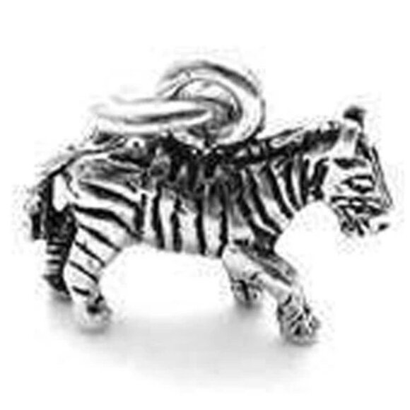 ZEBRA CHARM IN STERLING SILVER. - Picture 1 of 1